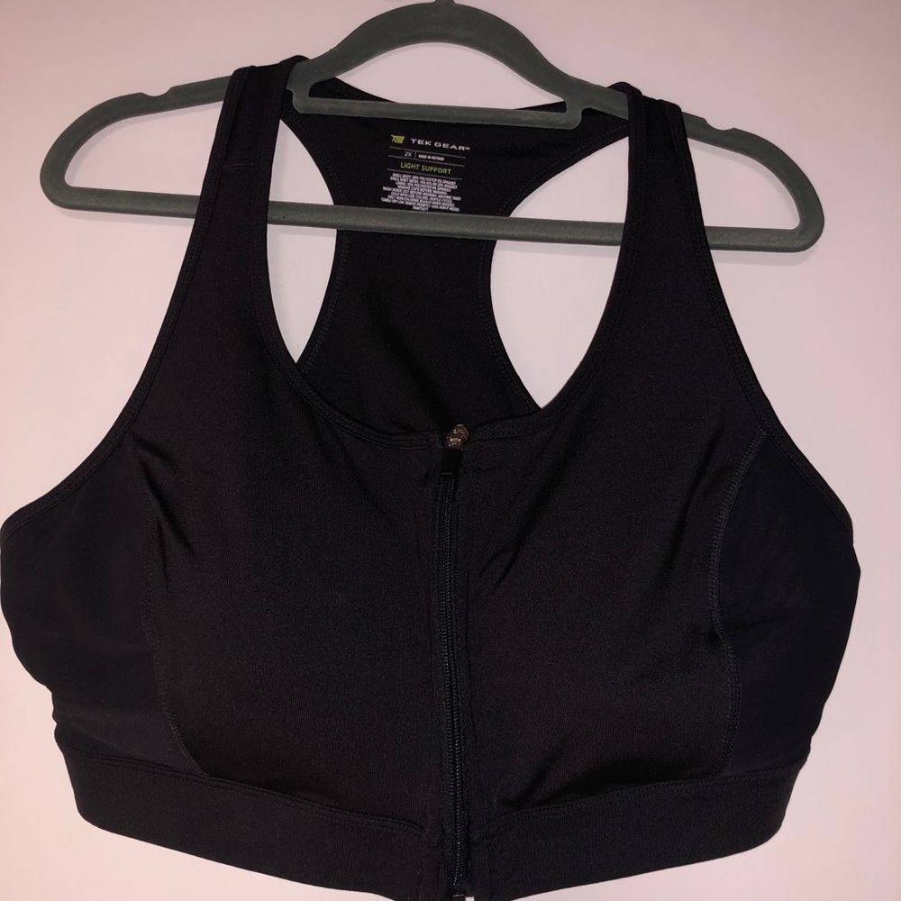 Zip-Front Sports Bra